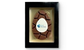 Geschenkbox Schokoladen-Osterei mit logo