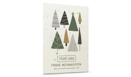 Samenpapier Weihnachtskarte 'Modern'