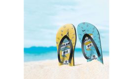 Flip Flops mit Druck - Größe M