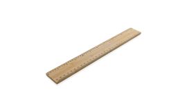 Timberson extra dickes 30cm doppelseitiges Bambuslineal